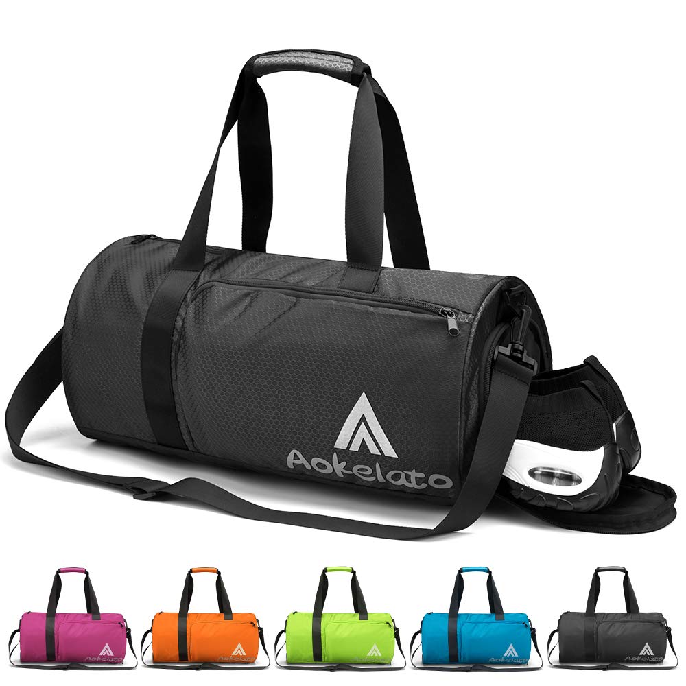 Aokelato Gym Bag,20L-30L Small Sport Duffel bag, with Shoes